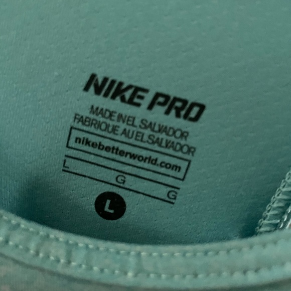 Blue Nike pro tank top - Picture 2 of 2